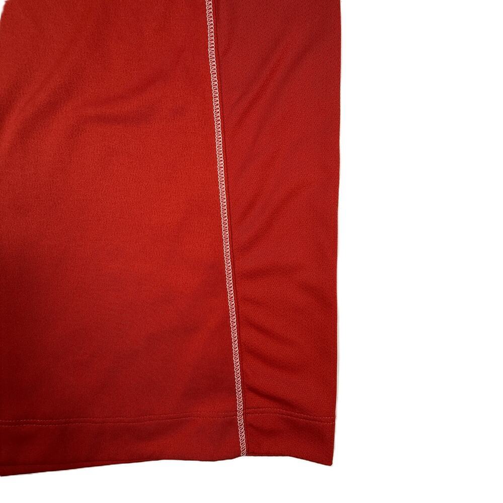 Nike Golf Polo Shirt Tour Performance Dri-Fit Red White Stretch Men's Sz M - Picture 3 of 11